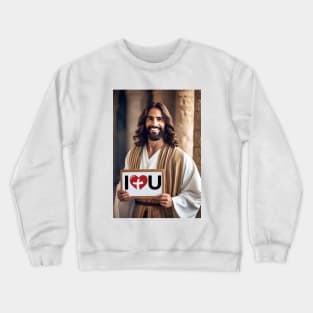 "I Love You", from Jesus Crewneck Sweatshirt